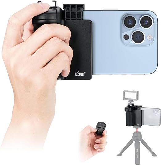 Poignée appareil photo pour smartphone avec télécommande bluetooth magnétique