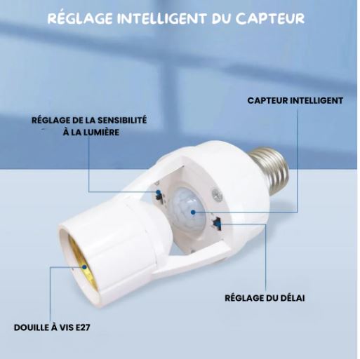Douille à détection de mouvement automatique