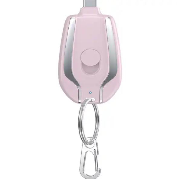 Porte clé ,mini chargeur pour iPhone et pour Android de type C.